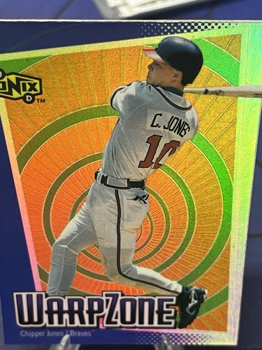 2000 Upper Deck Ionix Warp Zone Chipper Jones #WZ5 Rare - Picture 6 of 10