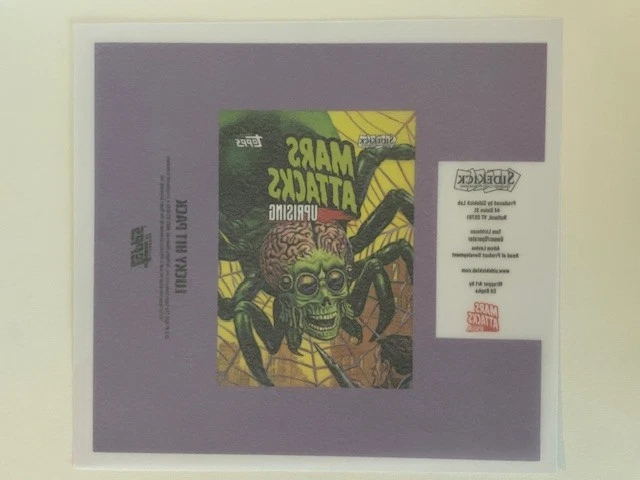 MARS ATTACKS UPRISING WRAPPER UNUSED NEW FLAT WAX WRAPPER - MINT - RARE - Image 2 of 2