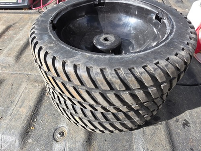 #ad #ad 26HH98 PAIR OF WHEELS FROM PRESSURE WASHER 10quot; X 3quot; X 1 2quot; GOOD CONDITION $14.96