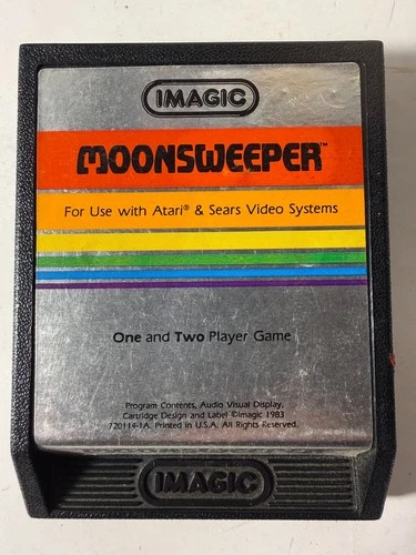 MOONSWEEPER Atari 2600 Video Game Imagic 1-2 Player Retro Classic