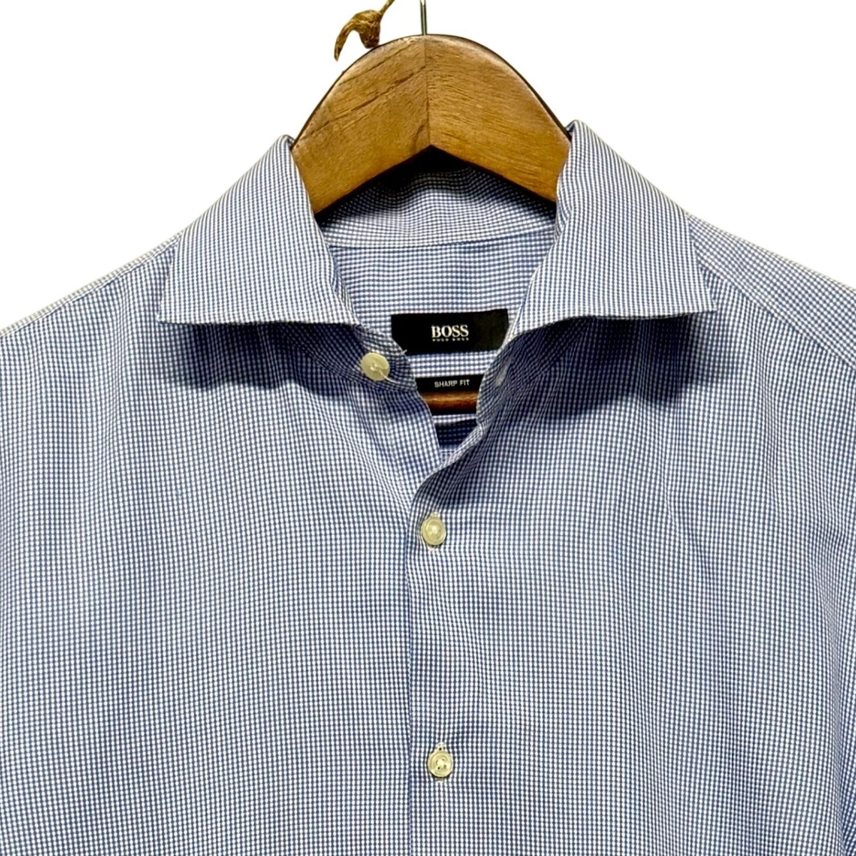 slim fit dress slacks Isaia Dress Shirt 40/15.75