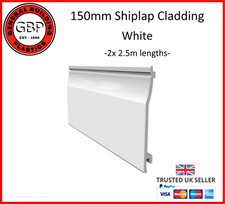 150mm Shiplap Cladding and Accessories White Joints Trims and Channels