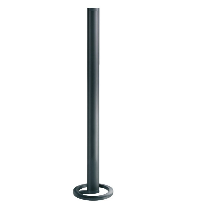 Colonne mobile noire HAGER 2 faces 2m vide en aluminium pour goulotte