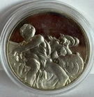 1970  silver The Prophet Jonah Michelangelo 41  gram .925  Proof coin lot #33