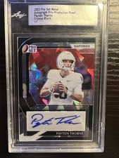 Payton Thorne 2025 Rookie Auto Autograph 2022 Leaf Pro Set Prizm Bengals 1/1 !!!
