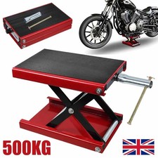 500KG Motorbike Motorcycle Table Bench Workshop Scissor Lift Jack Stand Paddock
