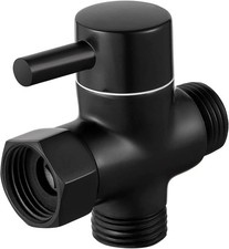 3 Way Shower Diverter Valve G1/2 Solid Brass Matte Black Water Splitter