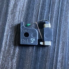 5 Amps GMT Fuse, GMT-5 Cooper Bussman, Lot of five (5)