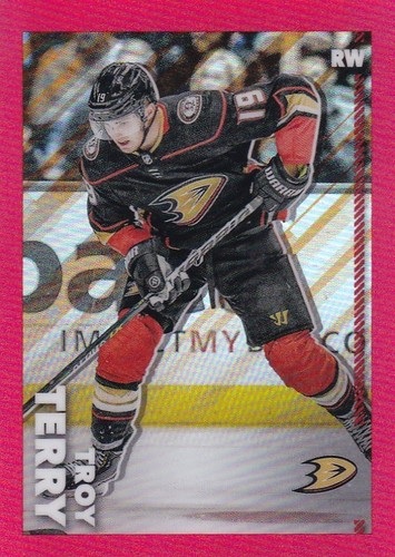 2022-23 TOPPS CHROME NHL STICKER #11 TROY TERRY SSP RED /5 MADE-DUCKS