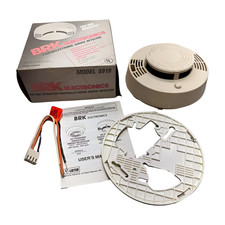 BRK Electronics 5919 Photoelectronic Smoke Detector, 120VAC, NO4-181-05, S-1208