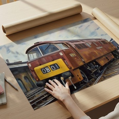 Class 52 Western Diesel Hydraulic A3 Kunstdruck Poster Modelleisenbahnen Züge