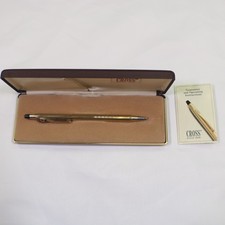 1970s Cross Century 1/20 10K Gold-Filled Vintage Ballpoint Pen With Case