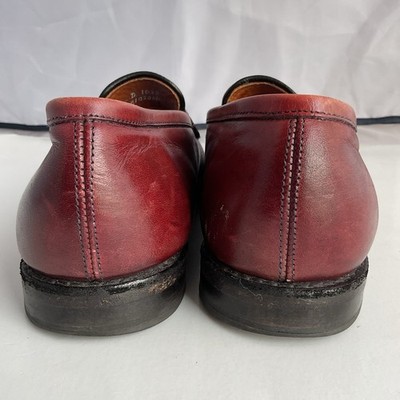 Allen Edmonds Lake Forrest Oxblood Leather Penny Loafers  display picture 1