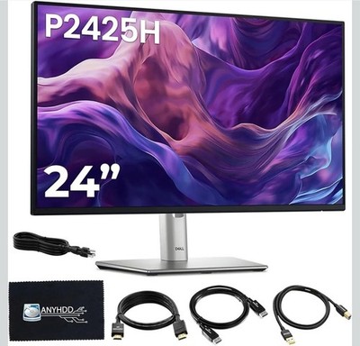 Dell P2425H Computer Monitor Screen 24'' 16:9 IPS Display with Stand