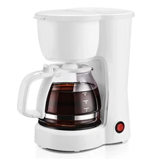 White 5-Cup Coffee Maker