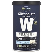 Biochem, 100 Whey Protein, Sugar Free, Vanilla, 11.8 oz 336 g 