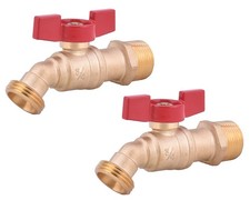 LD Valve- Male Hose Bibb 3/4-in MIP X 3/4 Inch MHT For Garden Watering,1/4 Turn