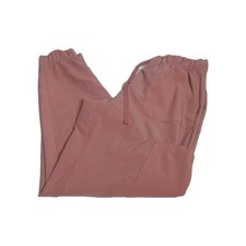 Hanes Comfort Fit Scrub Pants Mauve Light Pink Joggers Women's Size Small