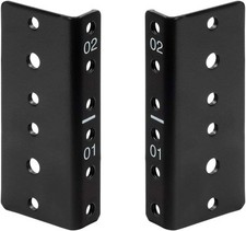 NavePoint 2U Vertical Rack Rail Pair DIY Kit ...