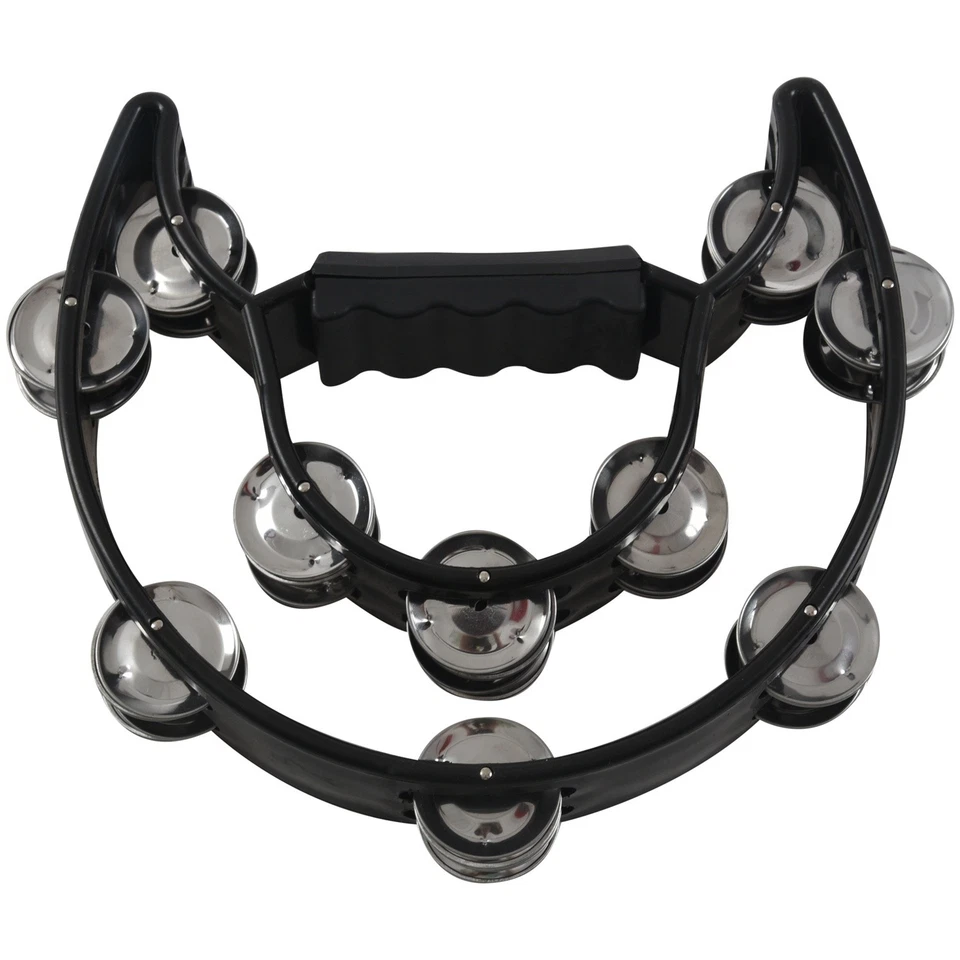 Compact Half Music Tambourine Percussion Tamborine Drum U3O47695 - Bild 2 von 4