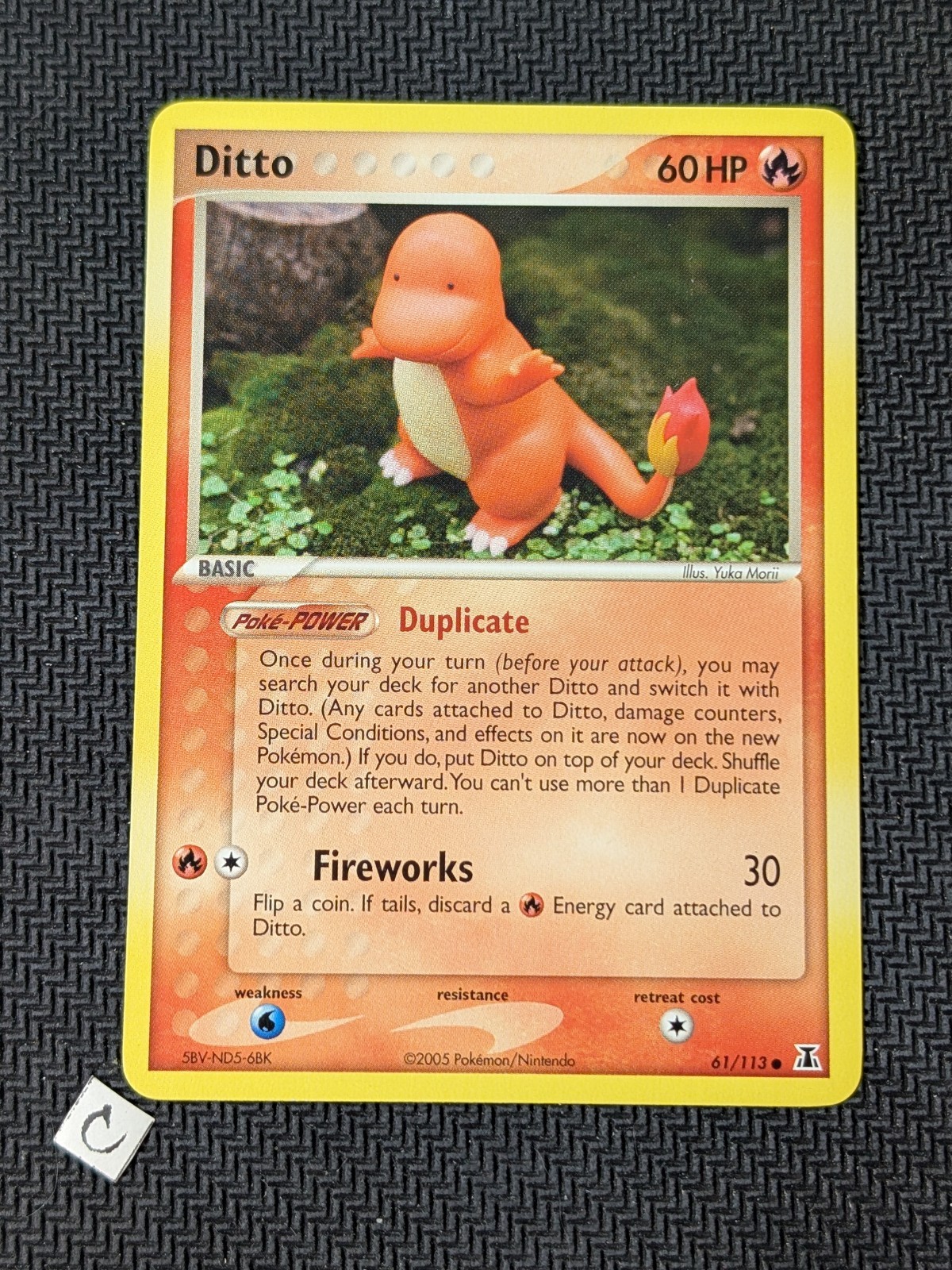 Ditto (Charmander) 61/113 - EX Delta Species Yuka Morii Pokemon TCG NM
