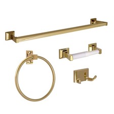 534636 Millbridge Classic 4-Piece Bathroom Accessory Kit Polished Brass