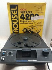 Vintage Kodak Carousel 4200 Slide Projector w/ Box, Remote No Tray