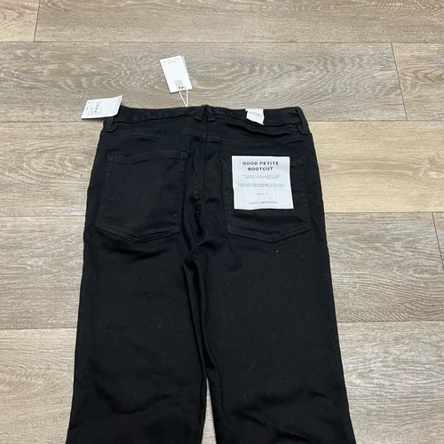 Neu Good American Petite BOOTCUT-JEANS GPB47SBTE SCHWARZ001 10/30 Größe 30 x 30,5 neu mit Etikett - Bild 6 von 16
