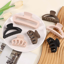 39Pcs Hair Clips and Black Hair Ties Set ,3 Styles Claw Clips for Thin Thick Ha
