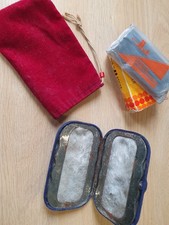 Vintege Velvet Handwarmer With Pouch And 4 Fuel Sticks