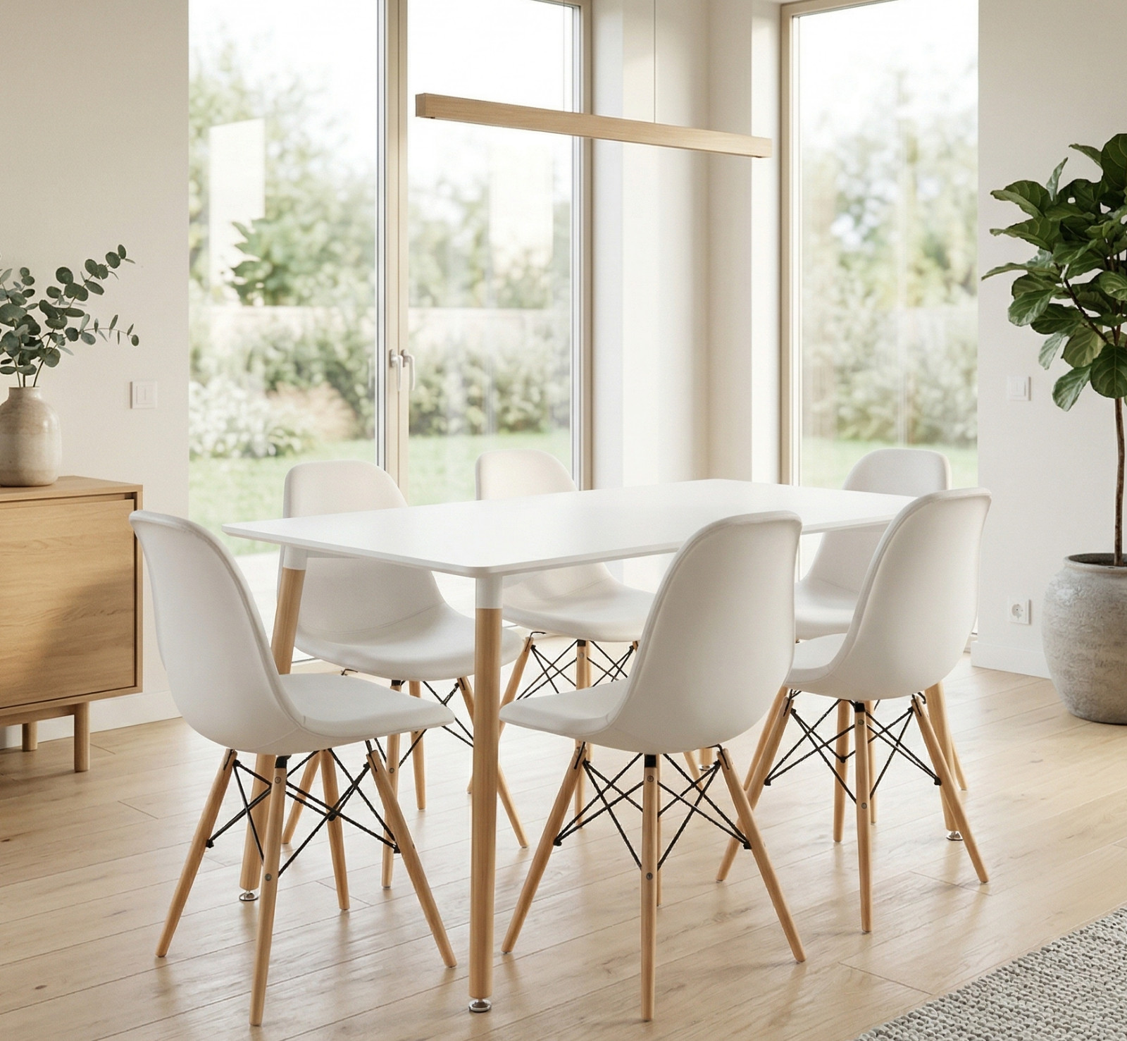 Tavolo Rettangolare FURNIFY® ISLA 120x80 cm in Faggio foto 5