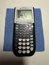 Texas Instruments TI-84 Plus Graphing Calculator-Black-Used excellent Condition
