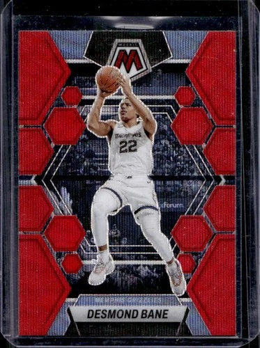 2022-23 Panini Mosaic Desmond Bane Red Wave #156 Grizzlies
