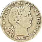 1907-D Barber Half Dollar