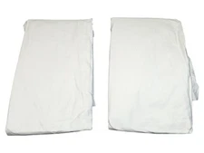 Hilton White King Fitted Sheets Lot Of 2 60% Cotton 40% Polyester Hotel Quality
