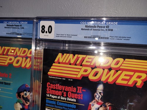 Nintendo Power ( #1 #2 #3) CGC GRADED- Mario Issues 1988 - Picture 5 of 15
