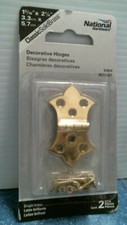 National Hardware Decorative Hinges 1-5/16" X 2-1/4" 2 Pack 21181 FS