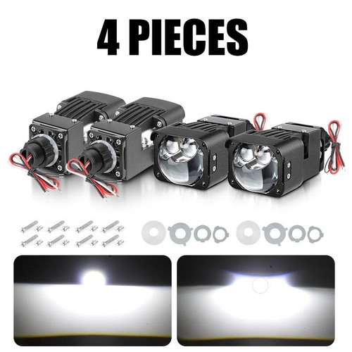 2.0" Headlight Bi LED Projector Hyperboloid Lens Hi/Low White Retrofit Universal - Picture 23 of 23