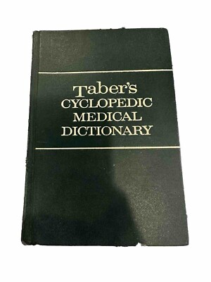 Taber's Cyclopedic Medical Dictionary Vintage 1965 Hardcover