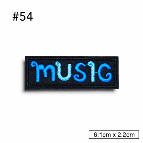 Biker Motorcycle Patches Words Slogan Embroidered Iron on Fabric Badge Sticker - Bild 53 von 64