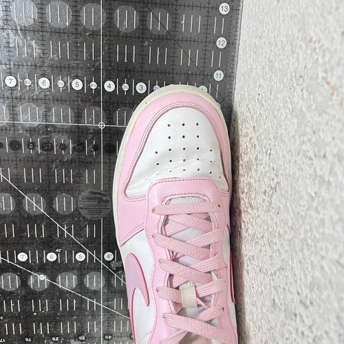 Nike Court Borough Low 2 Youth Size 7Y Women 8.5 DQ0492-100 White Pink Foam Shoe - Picture 13 of 13