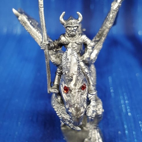 Chaos Knight and Dragon with Red Eyes Miniature Pewter Rawcliffe US Made NEW - Picture 5 of 15