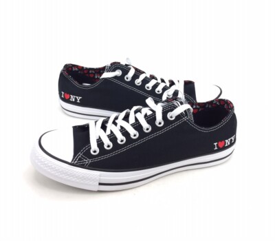 converse heart shoes black