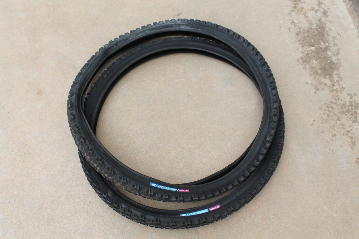 Paire De Pneus VTT Tioga Psycho-K Amber 26 X 1.95 – Hommage John Tomac