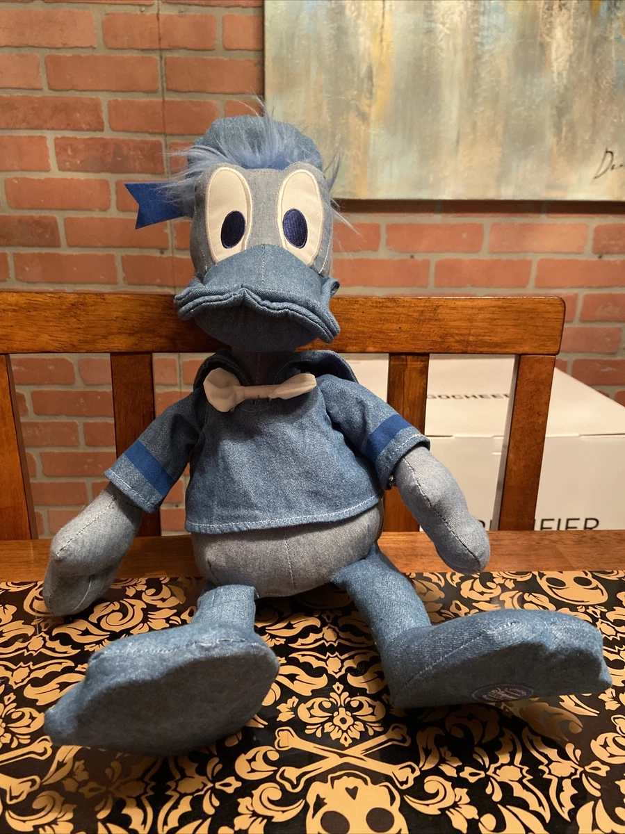 Disney Store Cool School Denim Blue Jean 20 Donald Duck Plush