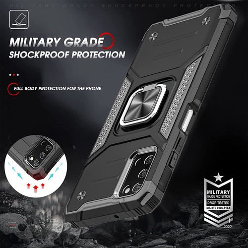 Case for Samsung Galaxy A03S Anti-Scratch Shockproof Case Bumper Red and Black - 第 25/26 張圖片