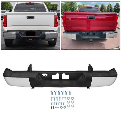 NEW Complete Chrome Steel Rear Bumper Assembly for Toyota Tundra 2014-2021 2019