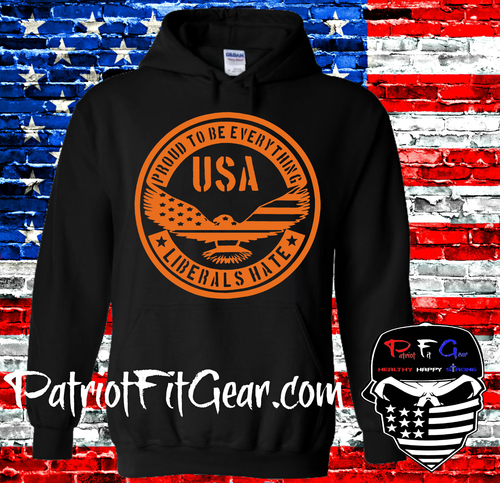 Hoodie,Proud To Be Everything Liberals Hate,Liberalism Is A Mental disorder,1A - 第 16/34 張圖片