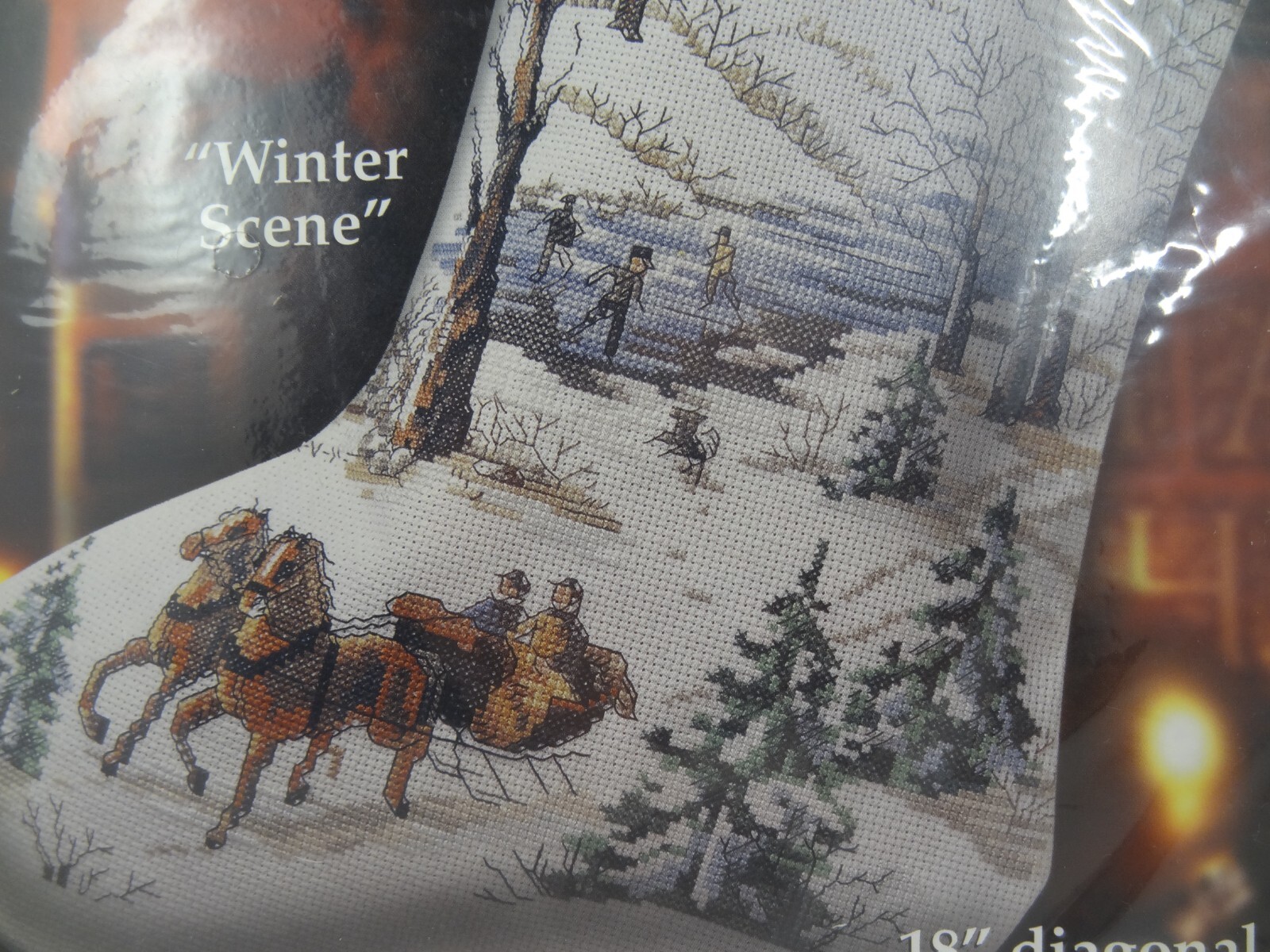 Bucilla winter fairies needlepoint christmas stocking