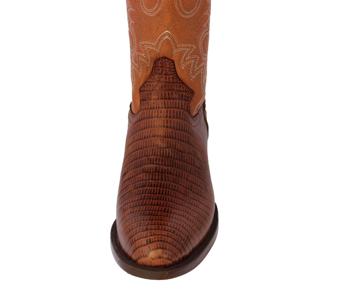 Bottes De Cowboy Homme En Lézard Teju - Fabriquées Au Mexique - Taille US 8.5